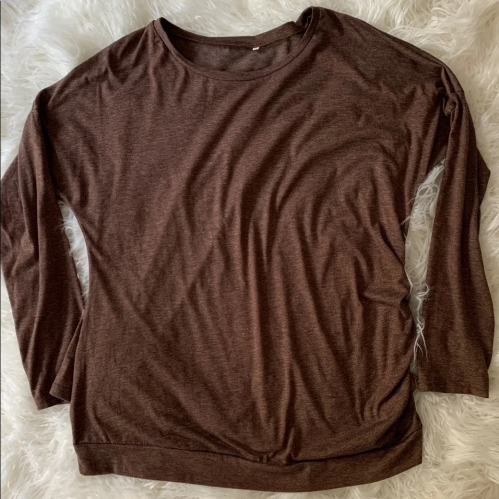 Long sleeve maternity shirt